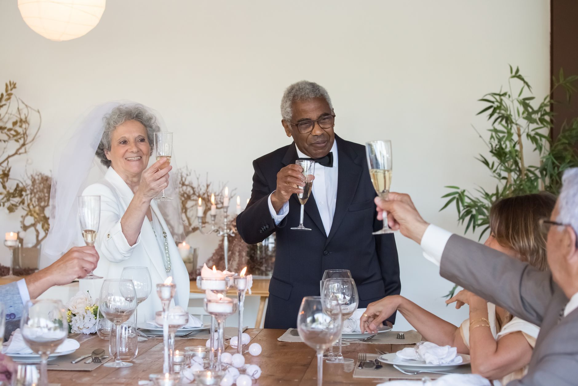 A reception in full swing